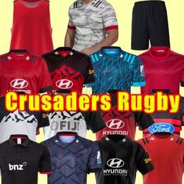 Jerseys de rugby Crusaders Home Away Treinando Tamanho S-5xl Camista Ret-Pants Retro Red Blue Red 19 20 21 22 23 2021 2022 2023