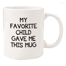 Mugs My Favorite Child Gave Me This Funny Coffee Mug - Mom & Dad Christmas Gifts Gag Xmas Present Idea From Daughter Son Kid