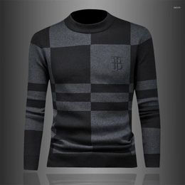 Men's Sweaters Winter 2023 Crewneck Thick Sweater Cardigan Needle Knit Bottom Shirt