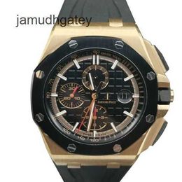 Ap Swiss Luxury Wrist Watches Royal AP Oak Offshore Series 18k Rose Gold Material 44mm Automatic Mechanical Men's Watch 26401ro D99K