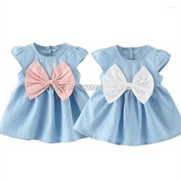 Girl Dresses Kids Girls Casual Fashion Costumes Cute Denim Children Baby Overalls Short Sleeve Summer Toddler Clothing