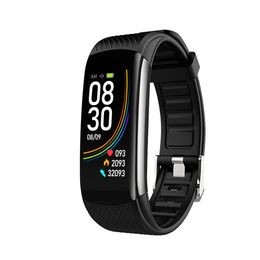 C6T Smart-Armband für Männer und Frauen, Multifunktions-Herzfrequenz-Blutdruckmessgerät, Schritt- und Schlafüberwachung, Fitness-Sport-Modus-Uhr
