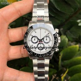 Luxury men's watches 116500 40mm 904L 2813 movement timing code watch ceramic ring automatic mechanical watch luminous stainless steel Wristwatch