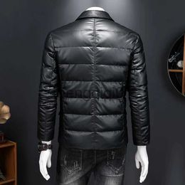 Men's Down Parkas BATMO 2023 New arrival high quality 90% white duck down jakcets men mens thicked leather jackets parkas coat 6606 J231107