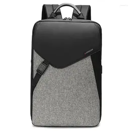 Backpack Cool Black Men's Waterproof Large Capacity Travel USB Charging Outdoors Business Laptop Bag School