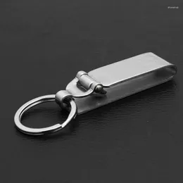 Keychains Multi-purpose For Key Chain Keeper Keychain Anti-Lost Stainless Steel Belt Holder Car Home Keys Small Tools F19D