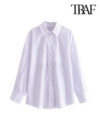 Women's Blouses Women Fashion Open Back With Drawstring Poplin Shirts Vintage Long Sleeve Button-up Female Blusas Chic Tops