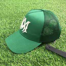 Ball Caps Latest Green with MA Fashion Designers Hat Trucker Cap High Quality casquette 60ess