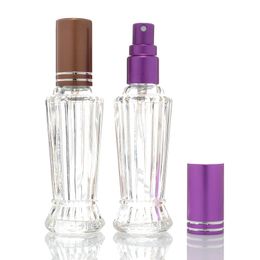 100pcs/lot 12ml Empty Transparent Glass Refillable Perfume Mini Atomizer Bottle Container Atomizer