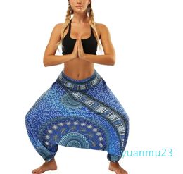 Yoga Outfits Digital Print Lantern Pants High Quality Soft Breathable Dance Belly 3D Polyster Gym Fitness Loose Trousers