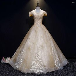 Party Dresses Luxurious Off The Shoulder Ball Gown Tulle Appliques Evening Floor Length Sparkly Pearls Beaded Prom Gowns 2023