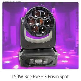 Moving Head Lights Mini 150W LED Bee Eye + 3 Prism Spot Moving Head Light Dj Dmx Stage Light Effect Lighting Disco Dj Bar Q231107