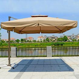 Umbrellas Outdoor Sunshade Aluminium Roman Umbrella Rain Proof Advertising Security Sun Swimming Pool El Stall