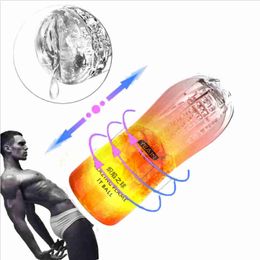 Masturbators Flesh Vibrating Light Massager Vagina Real Pussy Sex Masturbation Adult Toys Male Masturbator Cup For Men Silicone Product