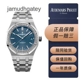 Ap Swiss Luxury Wrist Watches Royal Ap Oak Series 15451st Precision Steel Original Diamond Blue Dial Mens and Womens Fashion Leisure Business Sports Machinery W W5OY