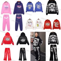 Hellstar Hoodies Herren Sweatshirts High Street Fleece Y2K Kapuzengrafik Harajuku Stranger Things Oversize Lose Warm Pullover Sweatshirts Loose Hip Hop Hoody