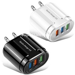 Quick Chargers QC3.0 18W Eu US Wall Charger Power Adapter For Iphone 12 13 14 15 Samsung pc mp3 S1