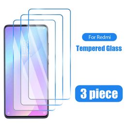 Cell Phone Screen Protectors 3PCS Phone Glass for Redmi Note 9 8 Pro 8T 9S 7 Screen Protector for Redmi 9 9A 9C 4X 3S 4A 4 S2 Go 9T 7A 8A Glass P230406