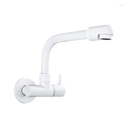 Kitchen Faucets Towed Pool With Single Cold Water Tap Into The Wall-type Laundry To Lengthen Rotatable Tap.