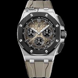 Ap Swiss Luxury Wrist Watches Epic Royal Oak Offshore Series Men's Automatic Mechanical Wrist Watch with Timing Function 26420SO.OO.A600CA.0 Light Grey JX6O