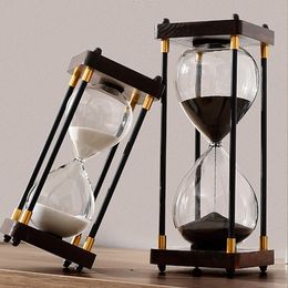 Decorative Objects Figurines European retro time leaking hourglass timer accessories for children 30 minutes 60 minutes home living room decoration 230407