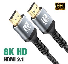 HDMI 2.1 8k Cable Certified 48Gbps High Speed 144Hz 8K 4K 60Hz eARC ARC DTS X Dolby Atmos HDR10 for Samsung Sony LG Mac PS5 Xbox