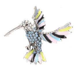 Pins Brooches New Arrival Enamel Bird Brooch Pins Fashion Cute Rhinestone Animal Unisex Women Men Jewelry Colorf Gift Dro Dhgwo