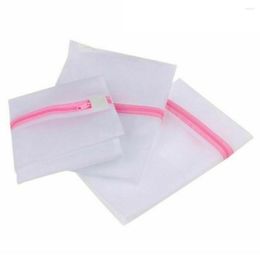 Laundry Bags 3PCS Wash 3 Sizes Zippered Not Deformed Mesh Bag Clothes Socks Underwear Sweater Knitted Protection Home Supply