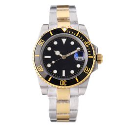 New Black Gold Watches Luminous Sapphire 2813 Movement Watch Automatic Mechanical Watches 40MM All Stainless Steel Business Wristwatch Montre Wristwatches