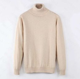 Men Sweater Winter Fleece Thick Half Zipper High Neck Warm Pullover Quality Slim Knit Wool designer knitting Casual Jumpers zip Brand Cotton sweatshirt Asian YT6100