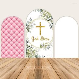 Party Decoration Baptism Chiara Arch Backdrop Covers 3 Arched Stands And Double Sided Printing For Kids Birthday Baby Shower Wedding