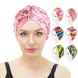 Women ruffle Muslim Turban Scarf Islamic Inner Hijab Caps Chemo Cap Hair Loss Pleated Head Wrap Musulman Turbante Mujer