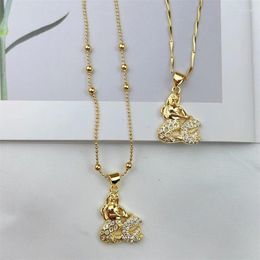 Chains 1 Pcs Beauty White CZ Mermaid Fish Tail Pendant Chain Necklace Gift For Wedding Birthday Hen Party Favours Supplies