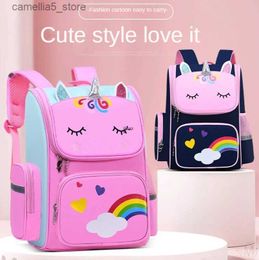 Backpacks New Large Schoolbag Cute Student School Backpack Cartoon Bagpack Primary School Book Bags for Teenage Girls Kids Q231108