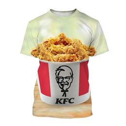 Hip Hop Sportwear Punk Casual Autumn Men Cool Print The Avatar The KFC 3d T-shirt 002