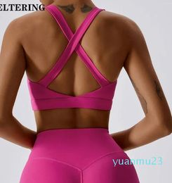 Yoga Outfit Comfortable Sports Underwear Women Sexy Vest Gym Push Up Shockproof High Intensity Pilates Running Fitness