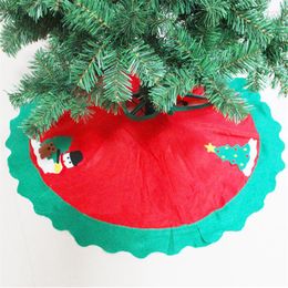 Christmas Decorations Diameter 95cm Red Tree Skirt Ornaments Decorated Aprons