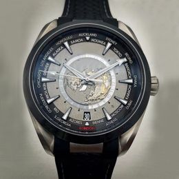 Fashion Mens Luxury Watch World Time Men Automatic Watches Mechanical Movement Mens Skyfall Watch 150 Gauss Steel Wristwatches