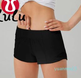 Womens Yoga Shorts Outfits With Exercise Fitness Wear Hotty Short Girls Running Elastic Pants Sportswear Pockets Hot Shorts