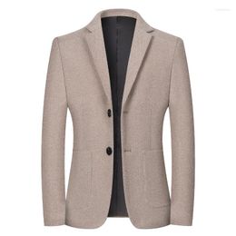 Men's Suits High Quality Blazer Men's Italian Style Fashion And Elegant Business High-end Simple Casual Gentleman Formal Fitting Coat