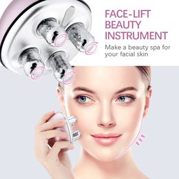 Face Massager 3D facial massager roller for facial lift micro flow facial lift rotational wrinkle removal firming anti wrinkle skin beauty 230406