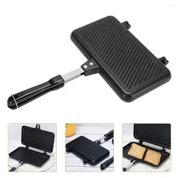 Pans Practical Sandwich Pan Home Cookware Aluminium Frying Tray Kitchen Breakfast Sandwiches Maker Portable Camping Grill