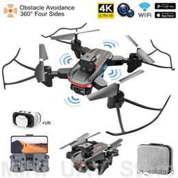 Drones Mini UAV Drone 4K Camera Folding Quad Rotor Aircraft Obstacle Avoidance Remote Control Helicopters Toys Return R231107