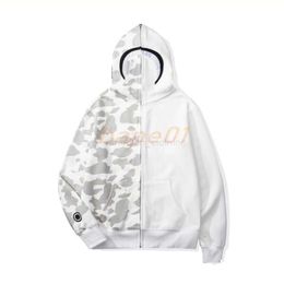 Shark Hoodie Designer Hoodies Men Women Jacket Shark Mouth Pattern Hoodie Camouflage Print Sweatshirts for Male 23 Colours Womens Clothing Asian Size M-3xl 3flbh