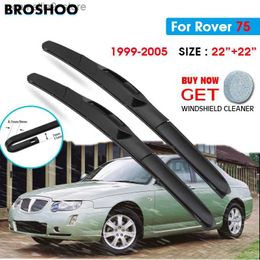 Windshield Wipers Car Wiper Blade For Rover 75 22"+22" 1999-2005 Auto Windscreen Windshield Wipers Blades Window Wash Fit U Hook Arms Q231107