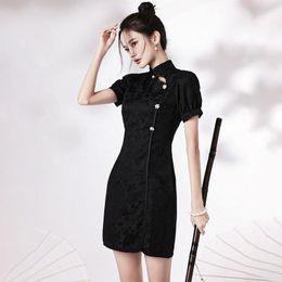 Ethnic Clothing Vintage Women Slim Cheongsam Chinese Style Young Girls Party Dress Gothic Samurai Cosplay Costumes Traditional Qipao