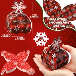 Christmas Decorations 3D Goody Gift Boxes With Bow For Holiday Xmas Goodie Paper School Classroom Party Favour Supplies Candy Treat Car Othh8