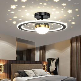 Chandeliers LED For Living Dining Room Bedroom Study Indooring Fixture Luminaire Black Gold Color Remote Control Light