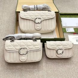 Handbags Designer Marmont Cross Body Shoulder Bags Women Fashion Gs Classic Tote 3 Sizes Genuine Leather Messenger Mini Bag 168