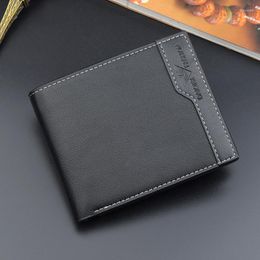 Wallets Man's Wallet Fashion Men Coin Bag No Zipper Small Money Purses Dollar Slim Purse Clip Buckle Wholesale 409